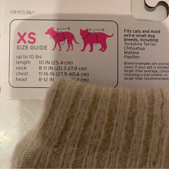 Boots and Barkley dog & cat pet puffer jacket knit sweater with buckle green XS - Picture 5 of 6